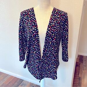 COLORFUL FLORAL CARDIGAN - Size Large